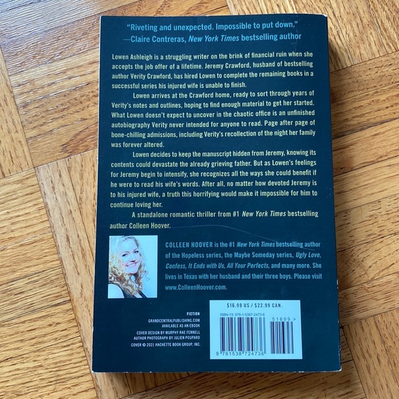 Book: Colleen Hoover - Verity - Picture 5 of 5